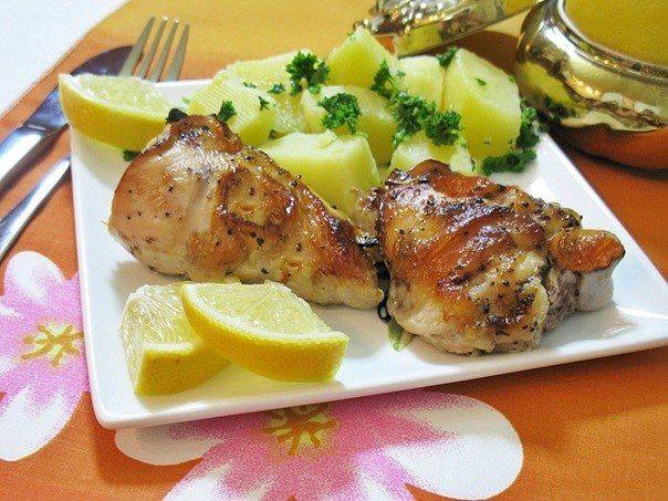 Рецепт Курица, запеченная с лимоном шаг-1
