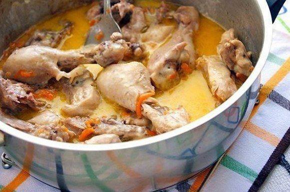 Рецепт Курица в молочно-сметанном соусе шаг-5