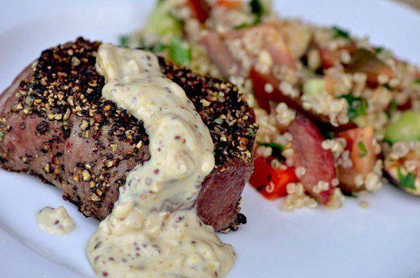 Рецепт Перечный стейк из говядины Готовим Мясо Перечный стейк из говядины