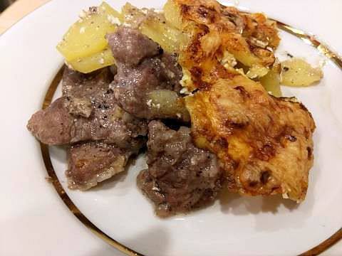 Рецепт Запеченная картошка с мясом по-французски шаг-7