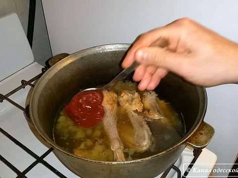 Рецепт «Красная картошка» или тушёный картофель с мясом в томатном соусе шаг-10