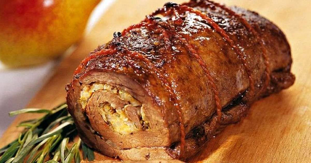 Рецепт Мясной рулет «Банкетный» Готовим Мясо Мясной рулет «Банкетный»