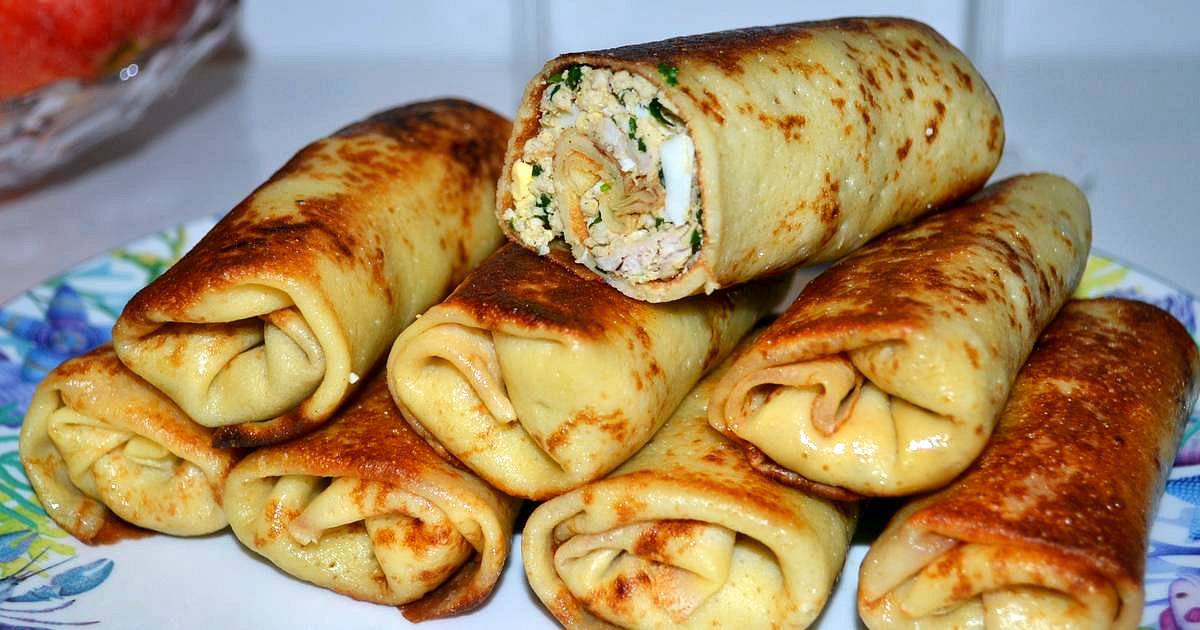 Рецепт Вкуснейшие блинчики с мясом на Новый Год! Быстрое тесто без комочков! Готовим Мясо Вкуснейшие блинчики с мясом на Новый Год! Быстрое тесто без комочков!