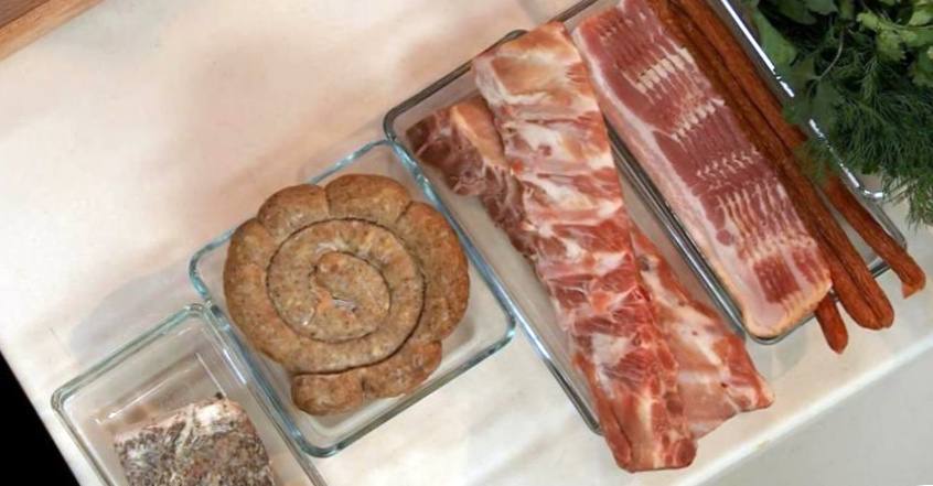 Рецепт Мачанка из свинины с блинами шаг-1