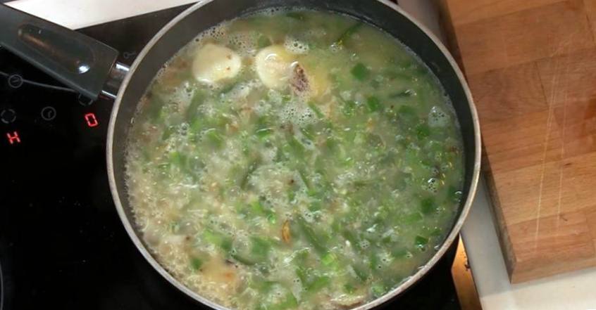 Рецепт Соломка из говядины и телятины с зеленым рисом  шаг-2