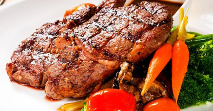 Рецепт Стейк рибай на гриле с овощами Готовим Мясо Стейк рибай на гриле с овощами