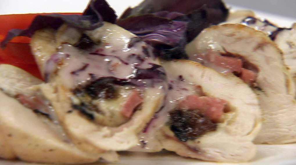 Рецепт Фаршированная куриная грудка Готовим Мясо Фаршированная куриная грудка