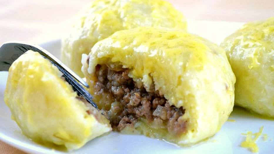 Рецепт Картофельные зразы с мясом Готовим Мясо Картофельные зразы с мясом