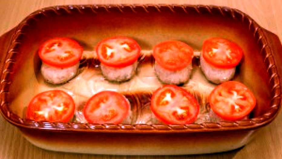 Рецепт Котлеты из индейки с сыром и помидорами шаг-14