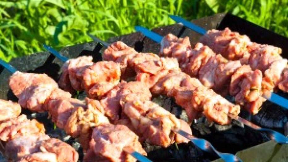 Рецепт Шашлык из свинины, маринованной в помидорах, розмарине и луке шаг-8