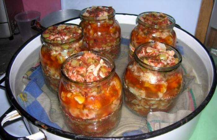 Рецепт Цветная капуста в томатах на зиму шаг-7