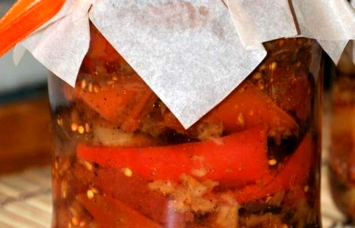 Рецепт Консервированный салат из баклажанов  шаг-4