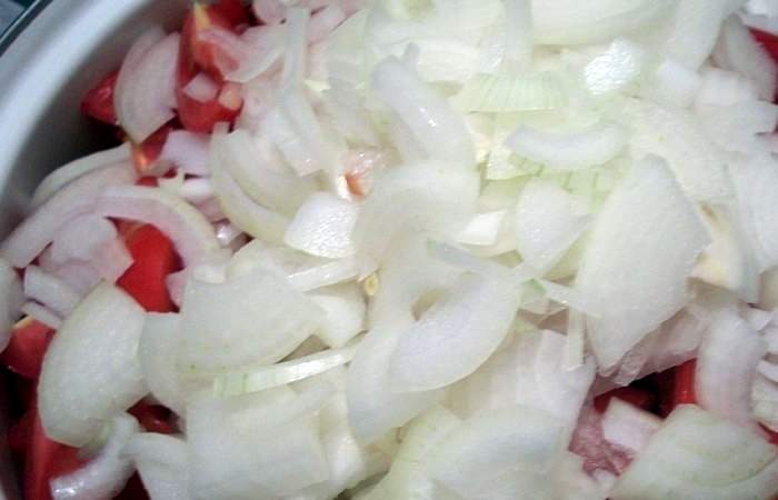 Рецепт Консервированный салат из помидоров и болгарского перца  шаг-4