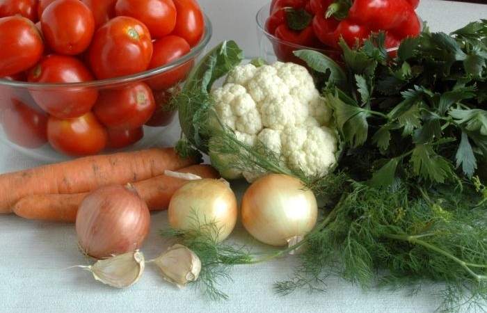 Рецепт Овощи маринованные шаг-1