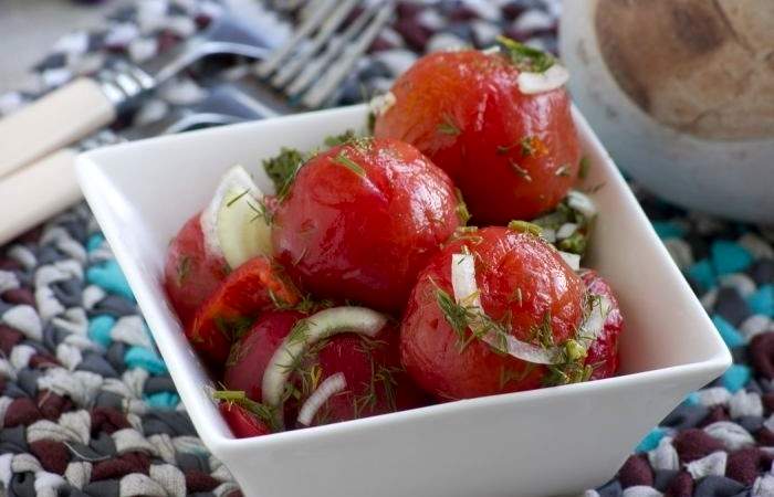 Рецепт Закусочные помидоры Готовим Консервация Закусочные помидоры