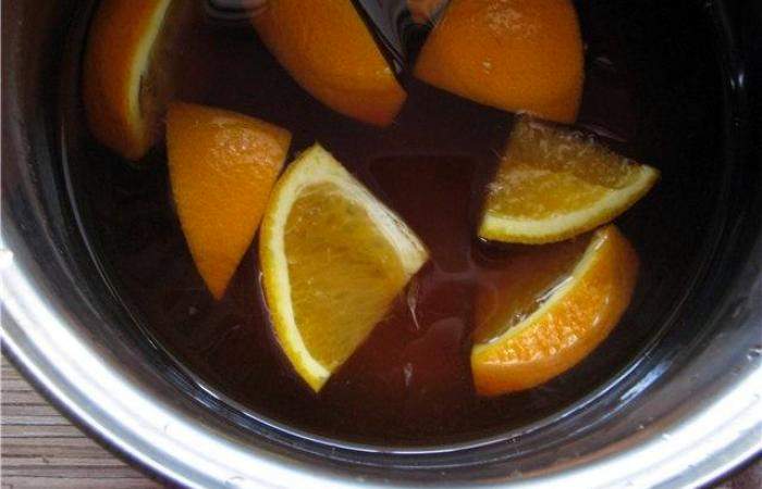 Рецепт Цитрусовый черный чай с медом  шаг-4