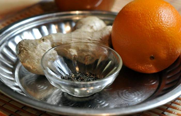 Рецепт Имбирный чай с апельсином шаг-1