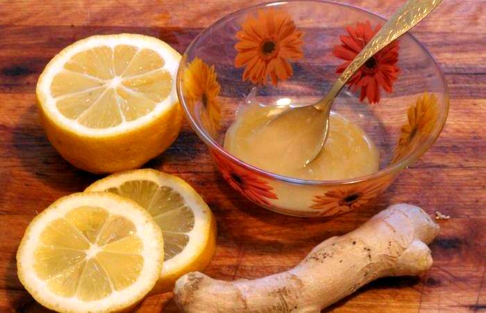Рецепт Имбирный чай с лимоном и медом шаг-1