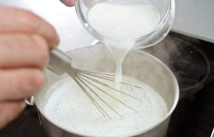 Рецепт Молочный кисель с ванилью шаг-3