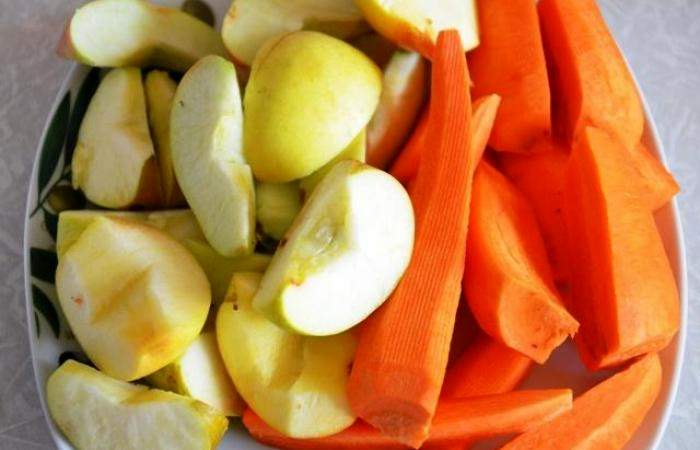 Рецепт Сок из тыквы, яблок и моркови  шаг-2