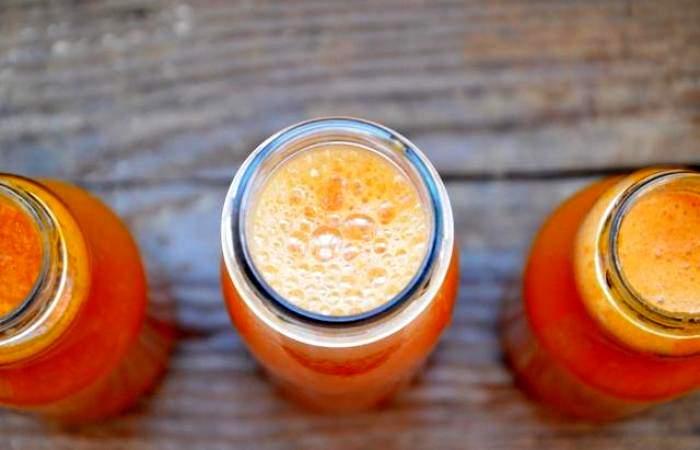 Рецепт Сок из тыквы, яблок и моркови шаг-6