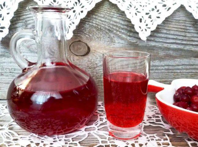 Рецепт Настойка из клюквы на водке Готовим Коктейли Настойка из клюквы на водке