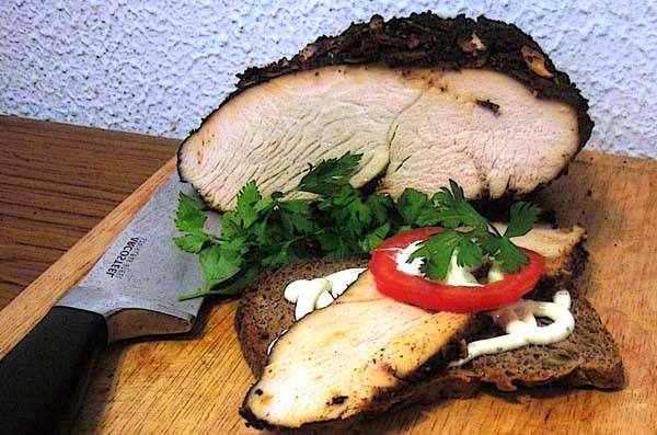 Рецепт Пастрома из индейки домашняя Готовим Мясо Пастрома из индейки домашняя