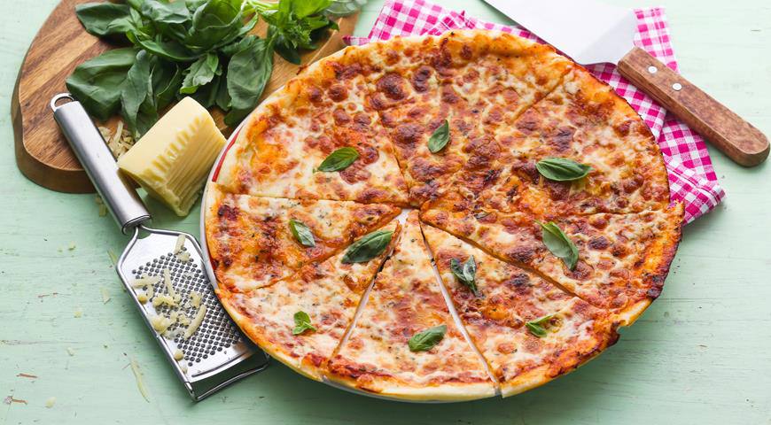 Рецепт Тонкая пицца Готовим Закуски Тонкая пицца