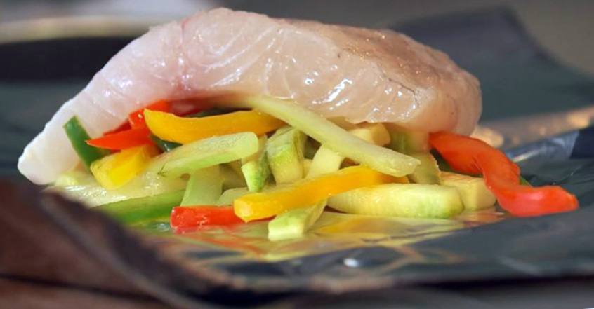 Рецепт Рыба с зеленым соусом шаг-8