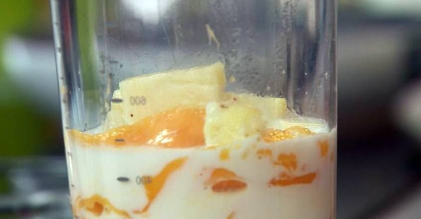 Рецепт Рис на кокосовом молоке с креветками и ананасом шаг-3
