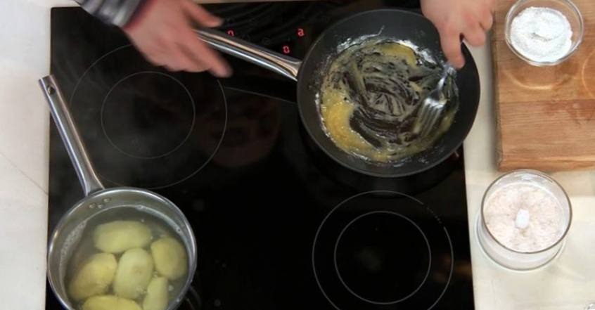 Рецепт Семга гриль с креветочным соусом  шаг-4