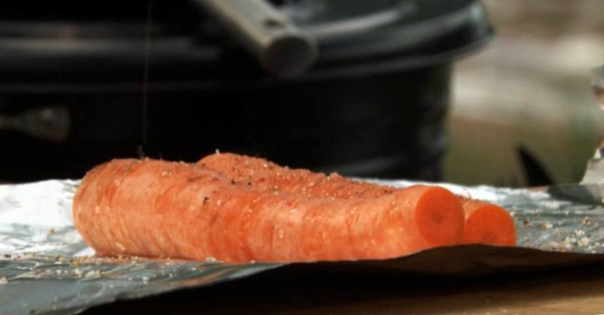 Рецепт Стейки из толстолобика с печеной морковью и овощами гриль шаг-1