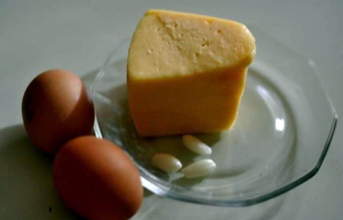 Рецепт Еврейский салат с сыром шаг-1