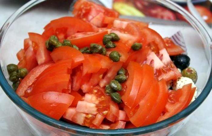 Рецепт Греческий салат с фетой шаг-5