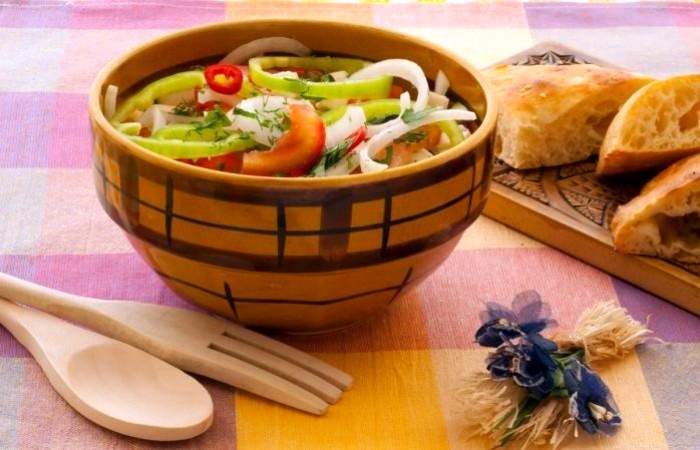 Рецепт Греческий салат с овечьим сыром  шаг-4