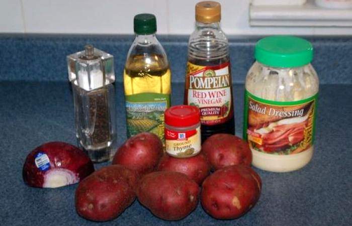 Рецепт Картофельный салат шаг-1