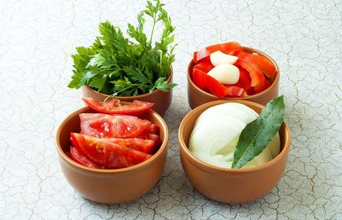 Рецепт Овощной салат из баклажанов шаг-3
