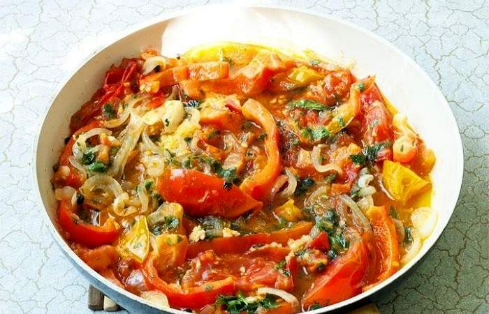 Рецепт Овощной салат из баклажанов  шаг-4