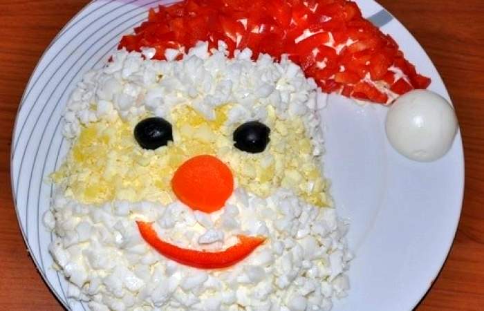 Рецепт Салат «Дед Мороз-Красный нос» шаг-6