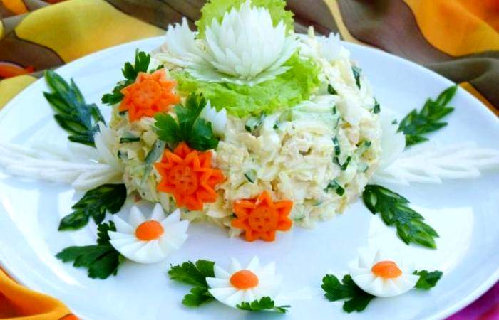 Рецепт Салат "Моника" с курицей Готовим Салаты Салат "Моника" с курицей