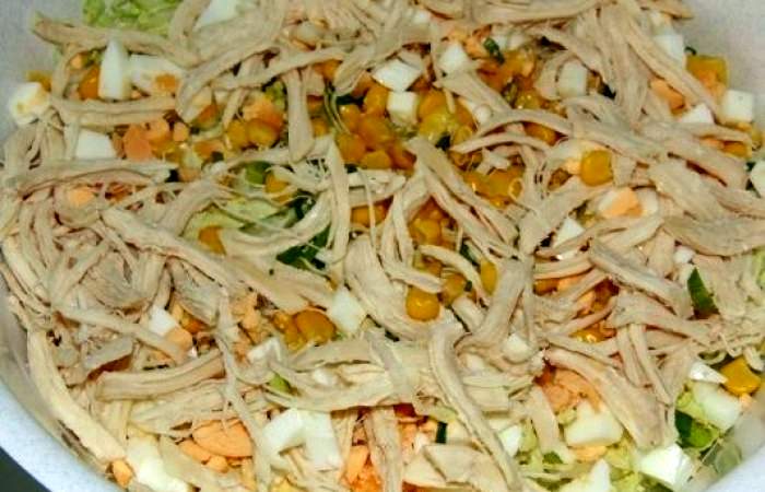 Рецепт Салат с пекинской капустой и курицей шаг-6