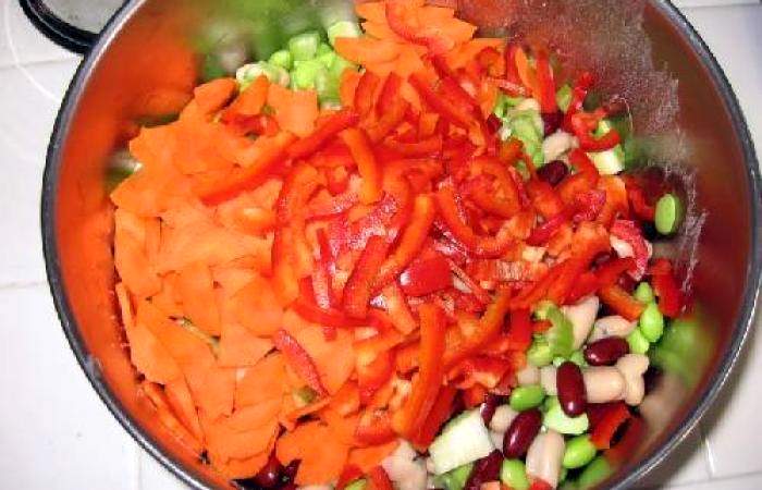 Рецепт Тройной бобовый салат шаг-8