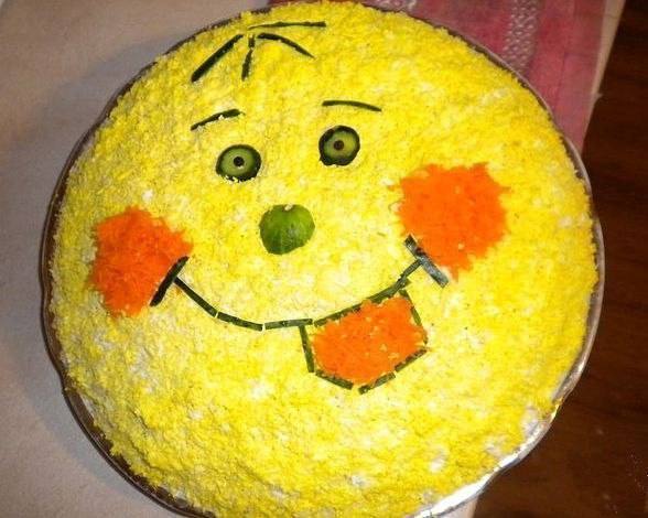 Рецепт Салат «Колобок" Готовим Салаты Салат «Колобок"
