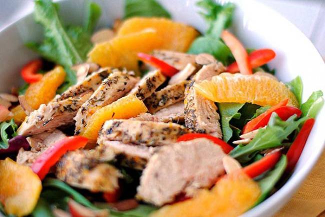 Рецепт Салат с куриной грудкой, рукколой и апельсином Готовим Салаты Салат с куриной грудкой, рукколой и апельсином