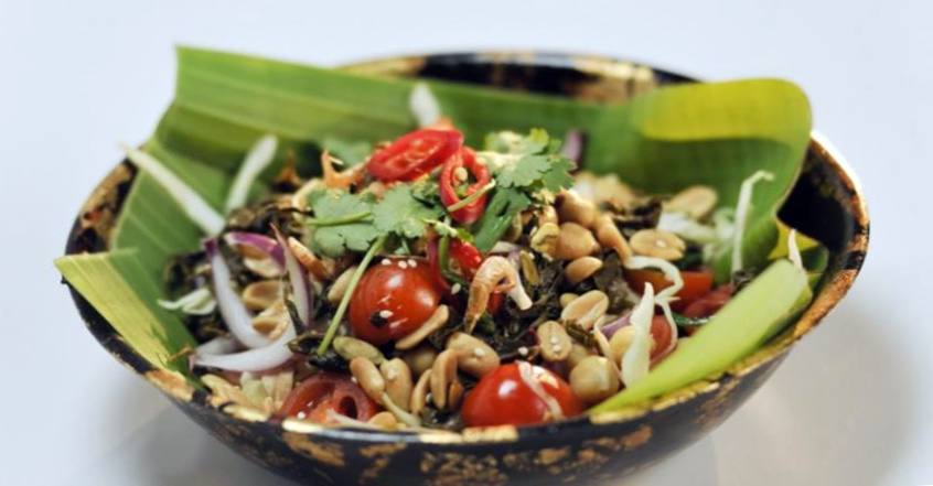 Рецепт Бирманский салат Леппет Тхок с квашеным чаем шаг-6