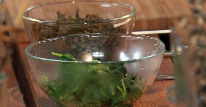 Рецепт Бирманский салат Леппет Тхок с квашеным чаем шаг-3