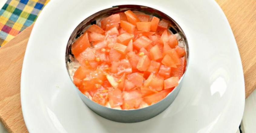 Рецепт Овощной салат с редькой и курицей  шаг-4
