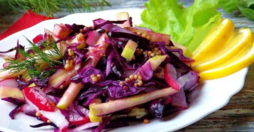 Рецепт Овощной салат с яблоком и имбирём шаг-5