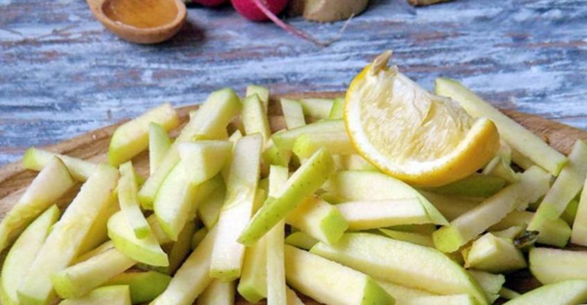 Рецепт Овощной салат с яблоком и имбирём  шаг-2