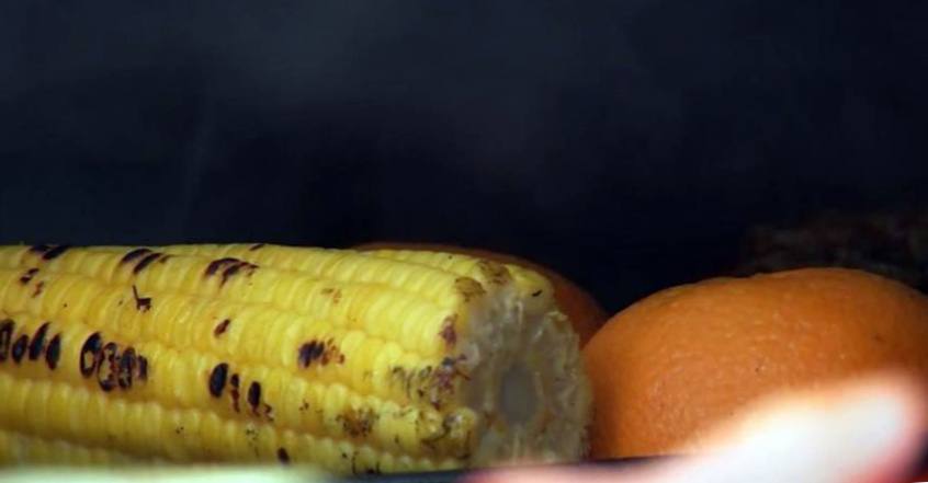 Рецепт Салат со стручковой фасолью, грибами портобелло и соусом из печёного апельсина  шаг-2